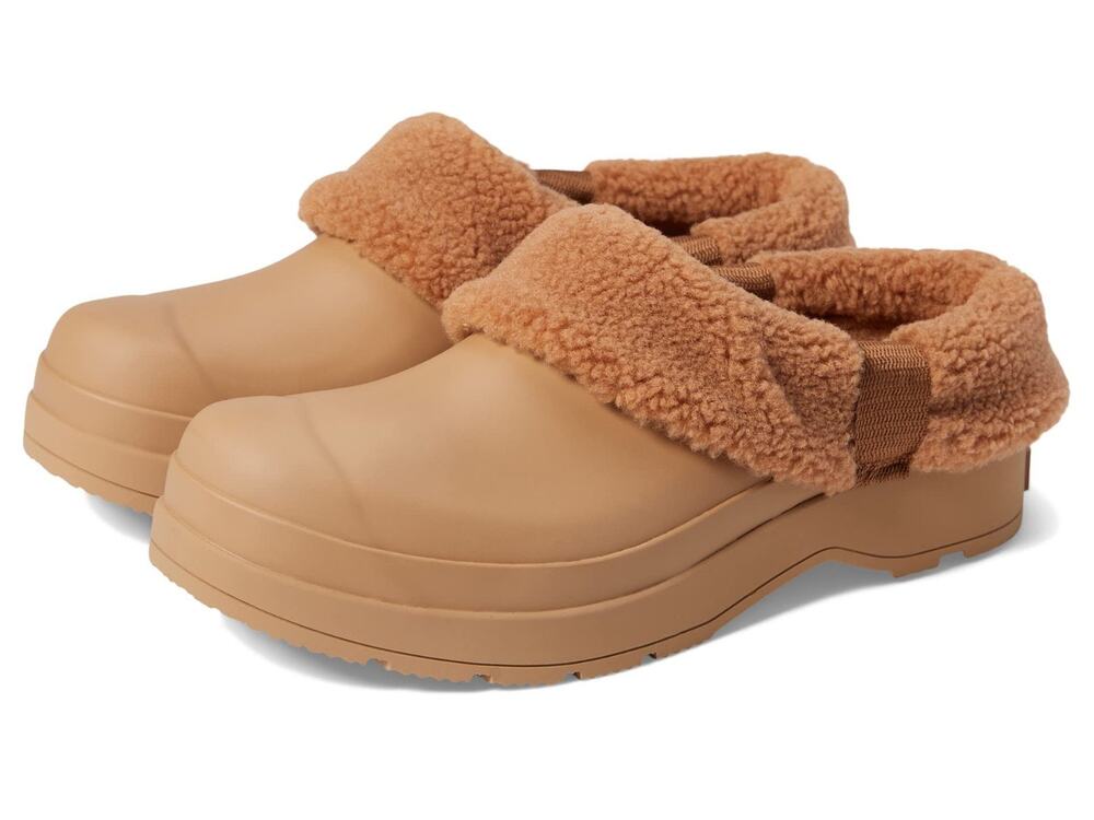 Hunter Play Sherpa Insulated Clog Men’s Artic Moss Rubber Shoe Tawny Size 8 M